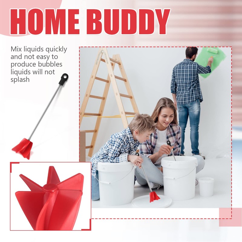 Loosh 3 Pcs 11 Inch Paint Stirrer for Drill, Paint