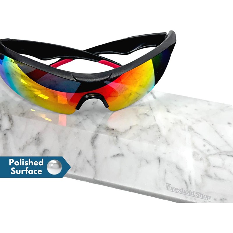 Threshold.Shop Double Hollywood Carrara Marble Threshold for Floor Transitions (Marble