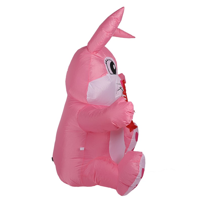 4.9ft Easter Inflatable Bunny Happy Easter Bunny Decoration Outdoor Blow