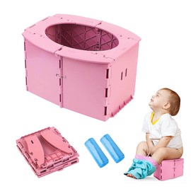 Travel Potty for Kids,Portable Potty for Toddler Travel, Reusable Portable Folding Potty for Toddler, Toddler Potty Seat for Baby Potty Training,Apply toCamping, Tourism, Outdoor, Indoor