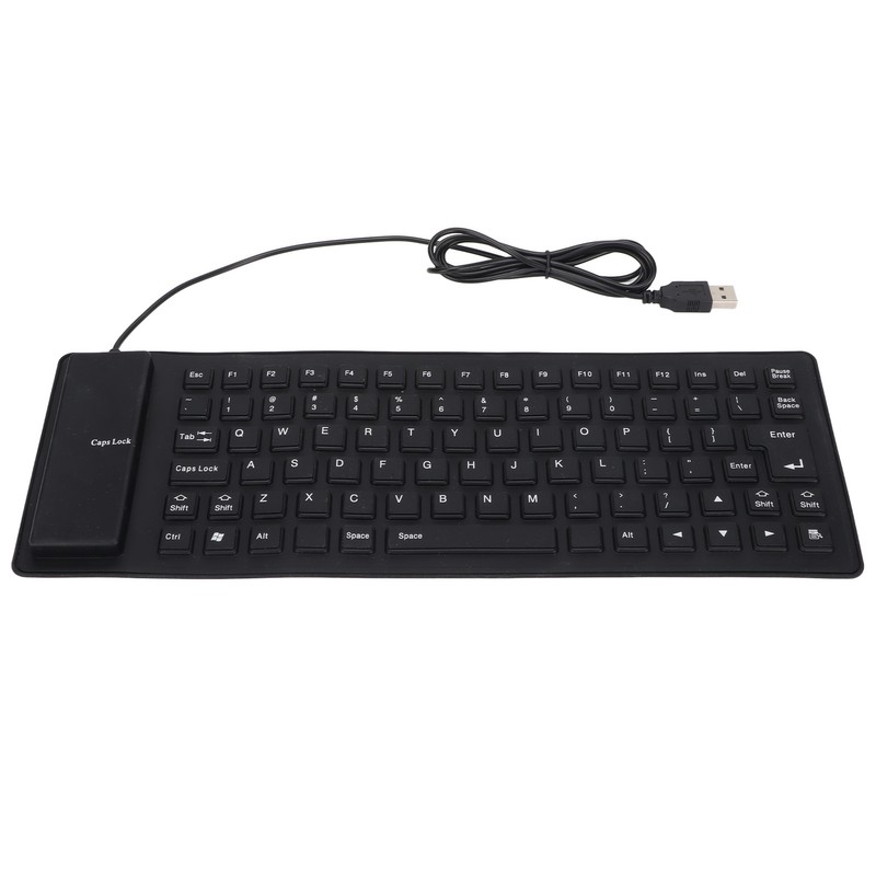 Silicone Keyboard Fully Sealed Design Lightweight Portable Silent Soft Comfortable
