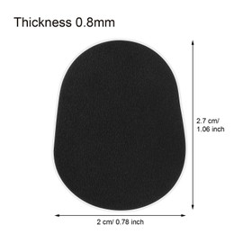 Boao 32 Pieces Saxophone Mouthpiece Cushion 0.8 mm Alto Tenor Saxophone and Clarinet Mouthpiece Pads Patches Accessories for Beginners Musicians, Black