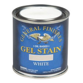 General Finishes Oil Base Gel Stain, 1 Half-Pint, White
