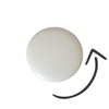 Pack of 2 Ceiling Rosette White 100 mm Junction Box
