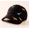 J.B.things Cap, Kids, Boys, Girls, Unisex, Soft, Colorful Dinosaur, Black