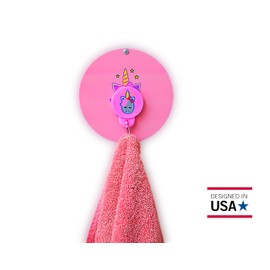 Towel Bud Magnetic Towel Holder – Easy Wall Mount for Bathroom, Gym, or Pool – Perfect for Hanging Hand Towels, Bath Towel, Robes, Sports Towel, and Beach Towel Hanger (Unicorn)