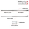 homdiy 1 Pcs Center Mount Drawer Slides for Cabinet and