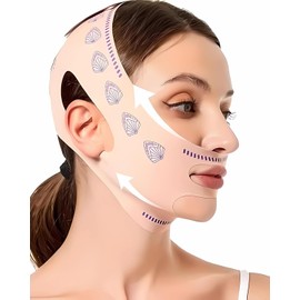 V Shape Face Lift Strap, Reusable V Line Lifting Mask, Relieve Sagging Skin, Reduce Pwelling and Firm Skin, Double Chin Strap, Lift Tape for Lifting, Double Chin Reducer, For Men and Women