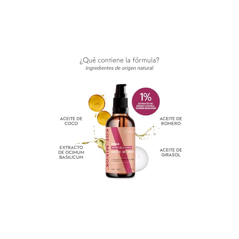Aceite de Romero | Fortalece y aporta brillo al cabello