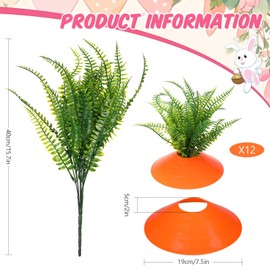 ywmigl 12 Set Easter Carrots Yard Decorations DIY Carrots Yard Sign Stakes Easter Plastic Outdoor Decorations for Spring Lawn Garden Yard Decor Easter Decor Home Lawn Patio Decorations (A Style)