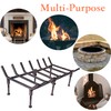TAFIEDA Fireplace Grate. 24 inches Heavy Duty Solid Steel Fireplace