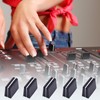 BringLucky 10Pcs Wear Resistant Black Fader Caps Mixer Slider Knobs