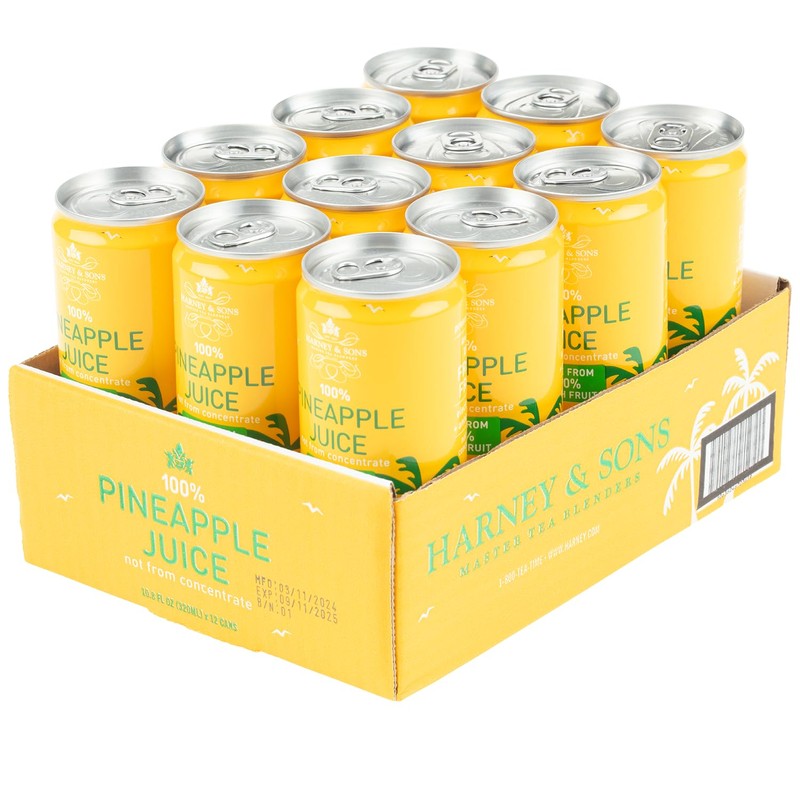 Harney & Sons Pineapple Juice, 10.8 oz can (Pack of
