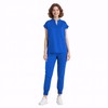 Dvoliaw Scrubs for Women Set Nurse Uniform, Mandarin Collar Scrub