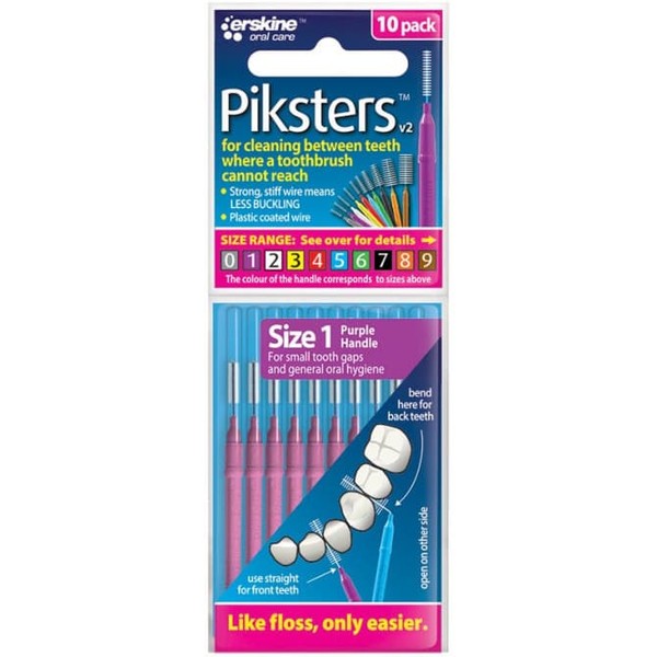 Piksters Buy Piksters Size 1 Purple 10 Pack Online