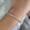 WOWORAMA 14K Gold Plated Cubic Zirconia Bangle Bracelet for Women