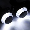 2pcs 7/8in Handlebar Rearview Mirrors with LED Turn Signal Amber