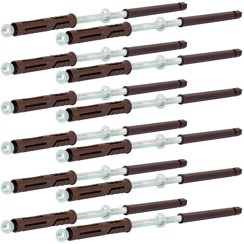 12 Pack Floating Shelf Brackets - Heavy Duty Wooden Shelf