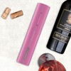 COKUNST COKUNST Electric Wine Opener, One-Touch Automatic, Battery Powered, Pink