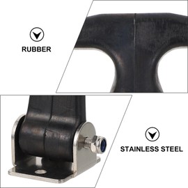 jojofuny Pack of 2 Rubber Buckle Rubber Band Flex Lock Truck Steering Wheel Lock T-Handle Hasp with Holder Hasp for Shockproof Zip Trolley Handle Steering Wheel Lock Rubber