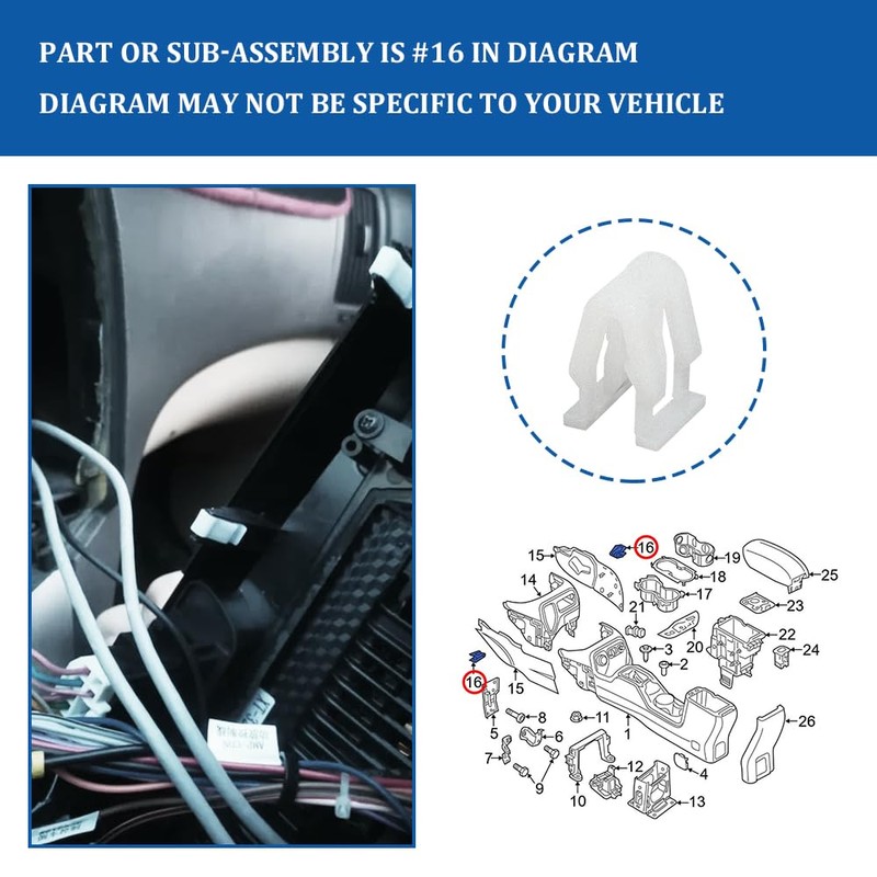 20PCS Plastic Fasteners, Auto Car Trim Instrument Panel Dashboard, Car