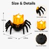 Halloween LED Spider Pumpkin Candle Light – Plastic Lamp for