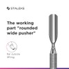 YUAKUOD Pusher Cuticle Manicure Pedicure Staleks Pro Expert Pe-90/2 Slant