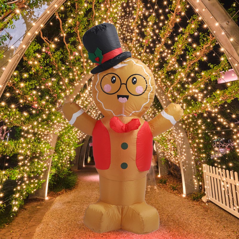 Valentines Day Inflatable Decoration with LED Lights Cute Boy Shape