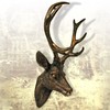 LINDER EXCLUSIV Deer antler deer head Bronze-Look 15 x 30