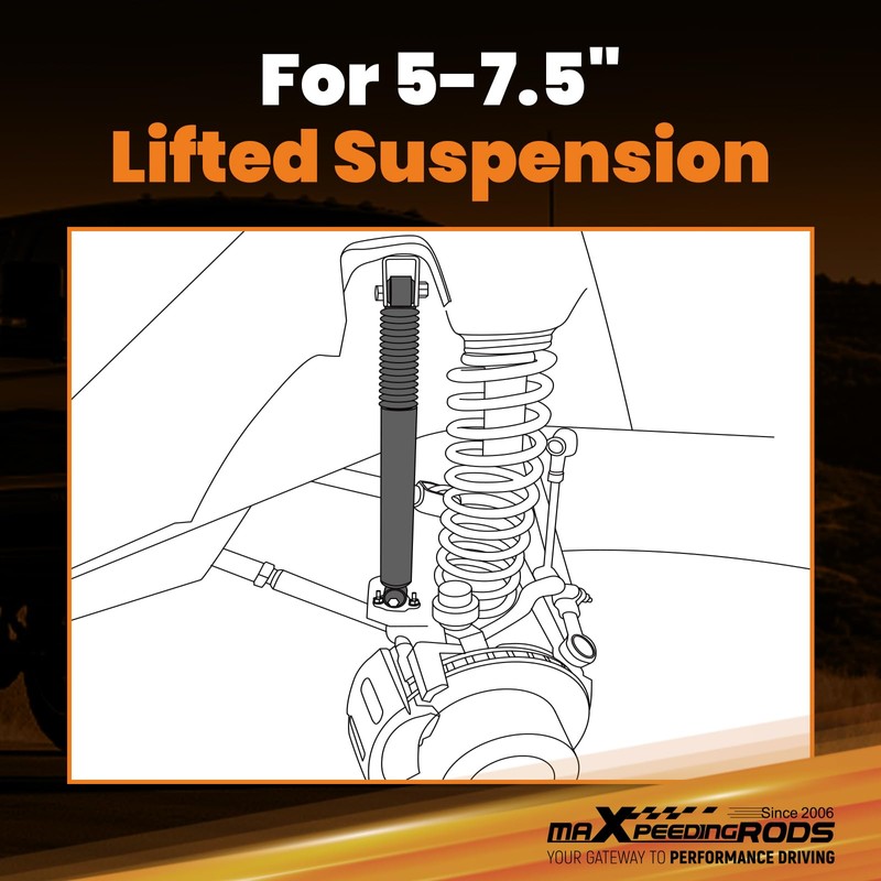 5-7.5" Rear Shocks for Ford F-250 F-350 RWD 4WD 1999-2016