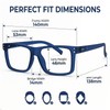 1.5 Reading Glasses Men, Oversized Readers for Women, 4 Pack