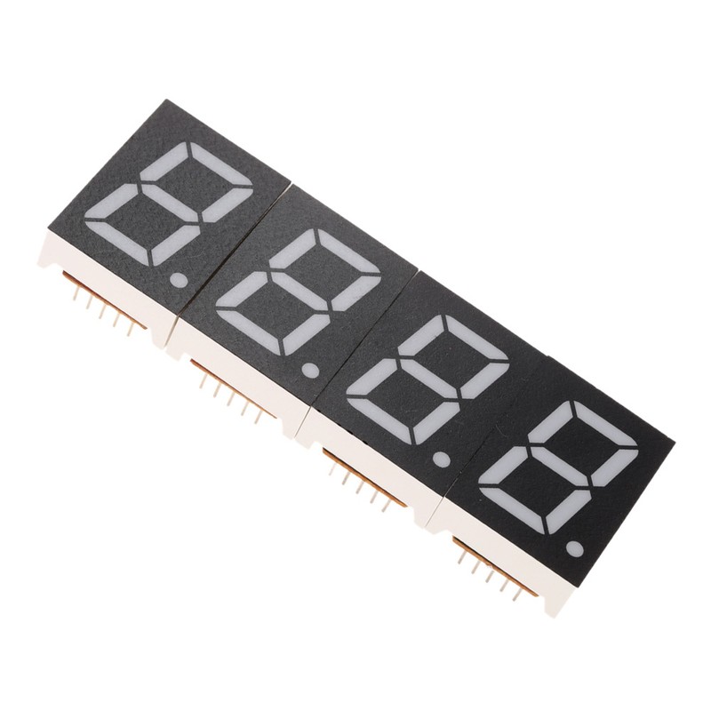 Compact 4-digit DIY Digital LED Clock Kit Light Control Temperature