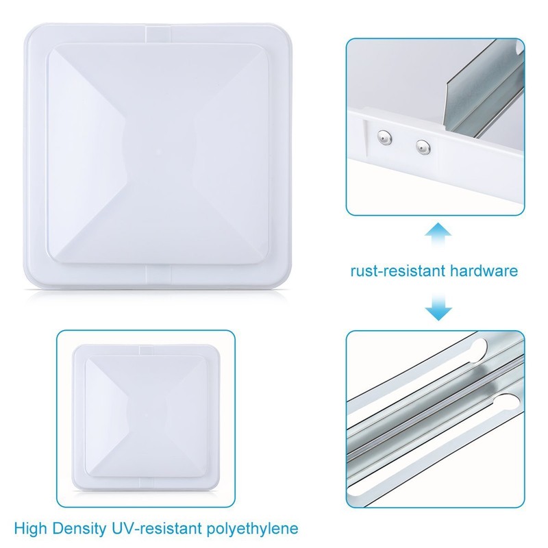 Leisure 14 Inch RV Roof Vent Cover Universal Replacement Vent