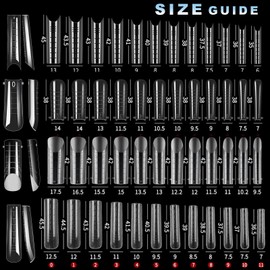 288PCS Polygel Nail Forms for Toes, 12 Sizes Pre-Etched Buff-Free Clear Toe Nail Tips, Straight Wider Flat Nail Molds for Easy Poly Gel Extension, DIY Pedicure Nail Art Tools for Home Salon