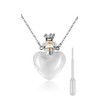 DS. DISTINCTIVE STYLE Vial Necklace Heart Shaped Perfume Bottle Pendant