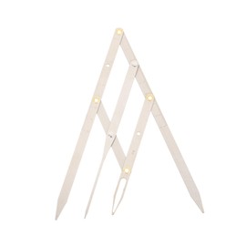 Angoily 1pc Eyebrow Measuring Ruler Second Generation Stainless Steel Tool for Precise Eyebrow Positioning Convenient for Makeup and Microblading Lightweight and Design