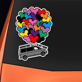 Epic Modz Adventure Vinyl Decal Sticker - Car, Window, Wall, Laptop, Glass, Bumper, Camping, Touring, Caravan, Motorhome, Camper (V-W)