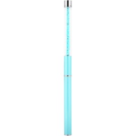 Cepillo para rímel, cepillos para pestañas con tapa, cepillos para cejas y pestañas. Cepillos para rímel, aplicador en espiral para extensiones de pestañas y cejas (Azul)