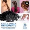 Paquete 500 Ligas Elásticas Gomas Para Cabello Niña Negras