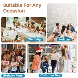 Sukh Pre-Folded Vellum Paper - 50 PCS Pre-Folded Vellum Jackets For 5x7 Invitation tissue paper inserts Translucent Vellum Paper Wraps for Wedding Invitation Vellum Envelope Acrylic Invitation Wraps