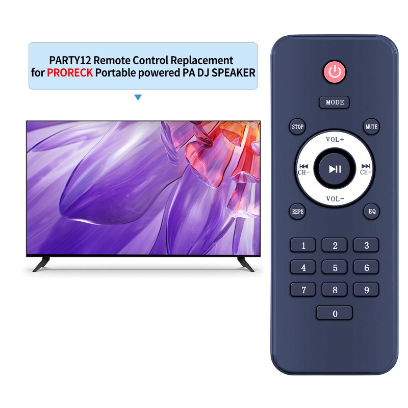 TCNOUMT Remote Control For PRORECK Club 3000 Portable Powered PA