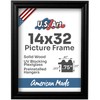 US Art 14x32 Black Picture Frame .75" Inch Wide -