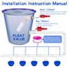 Tiangrid 49 Pcs Automatic Chicken Waterer System Includes Chicken Water