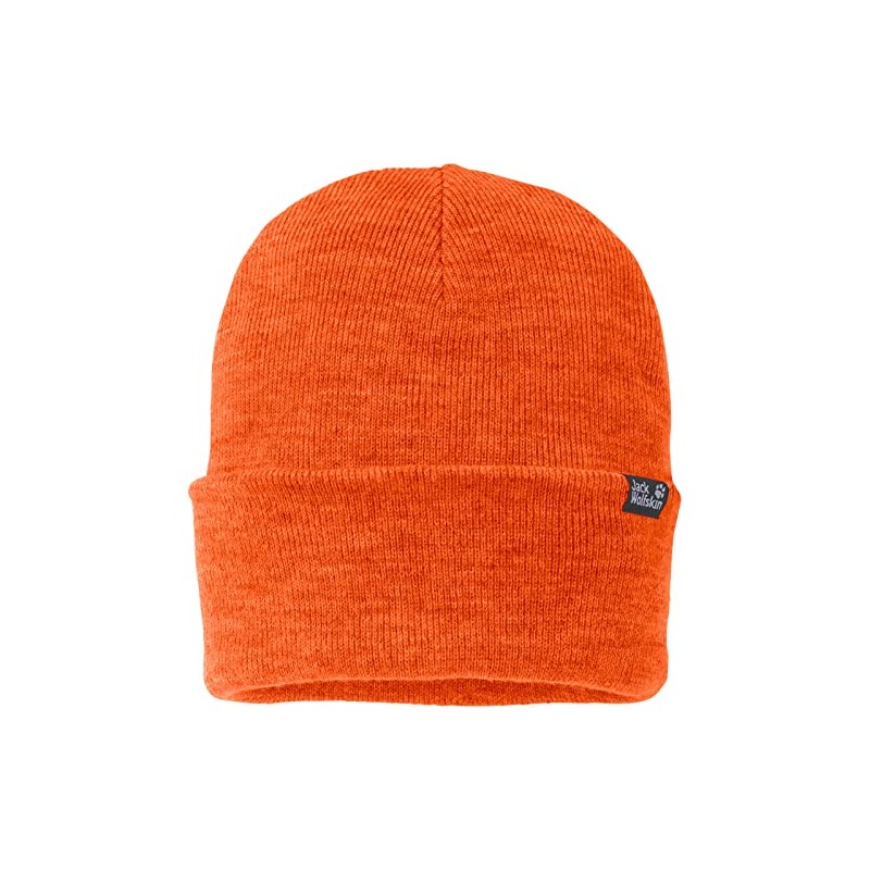 Jack Wolfskin Men's Rib Hat Baseball Cap, Volcano Orange