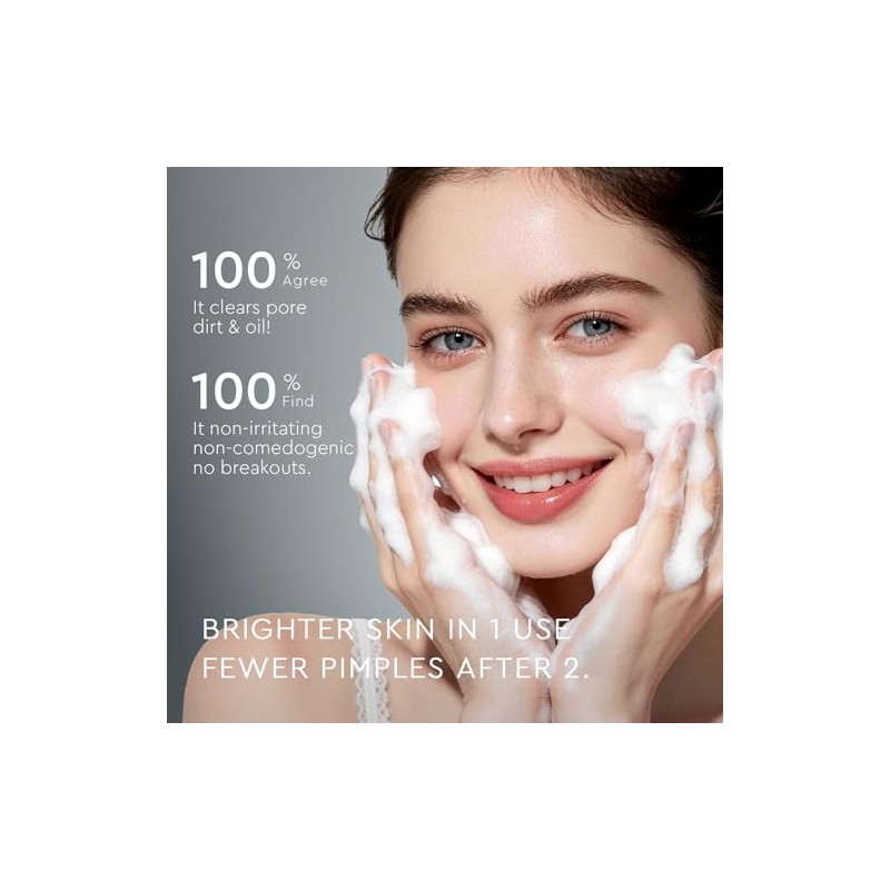 Limpiador Facial Limpieza Profunda Salicylic Acid Arcilla Volcánica Carbón Piel