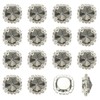 PATIKIL 16Pcs Rhinestone Buttons, Flatback Sew on Rhinestones with Crystals
