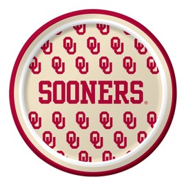 Oklahoma Sooners Dessert Paper Plates, 8-Count