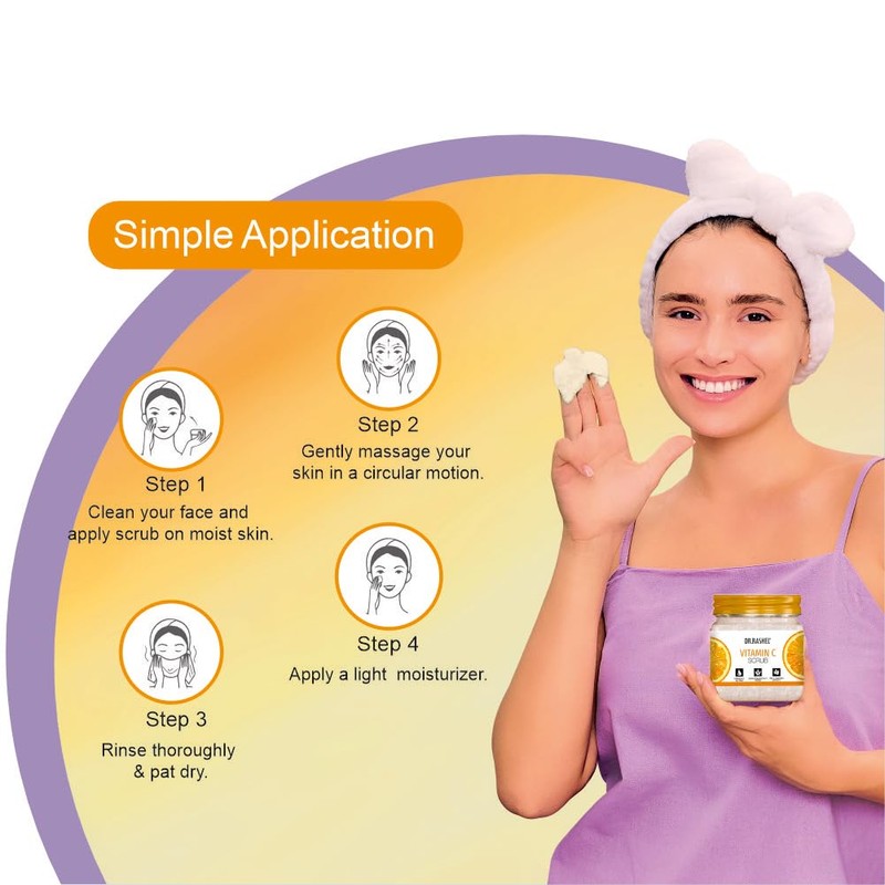 DR.RASHEL Exfoliator For Face & Body (Vitamin C Scrub, 380