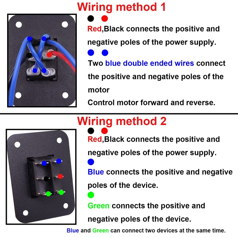 TWTADE Momentary Waterproof Polarity Reverse Switch 12V DC 10A Up