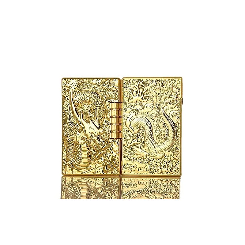 Dragon Carved Open Flame Butane Lighter (Item Will Come Without